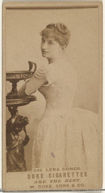 W. Duke, Sons & Co., Card Number 548, Lena Congo, from the Actors and Actresses series (N145-7) issued by Duke Sons & Co. to promote Duke Cigarettes