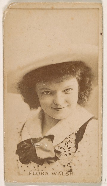 Kinney Brothers Tobacco Company, Flora Walsh, from the Actresses series (N245) issued by Kinney Brothers to promote Sweet Caporal Cigarettes