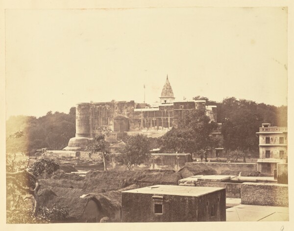Unknown, [Fort with a Temple in the Background, India]