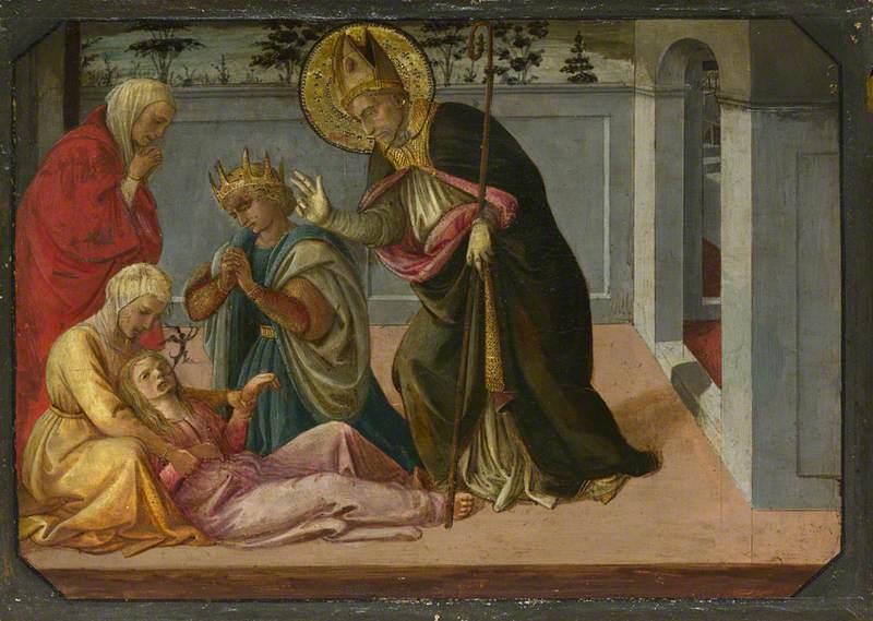 Filippo Lippi, Saint Zeno exorcising the Daughter of Gallienus