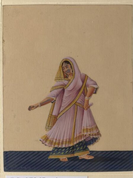 Unknown, One of twelve drawings of musicians and dancing-girls.