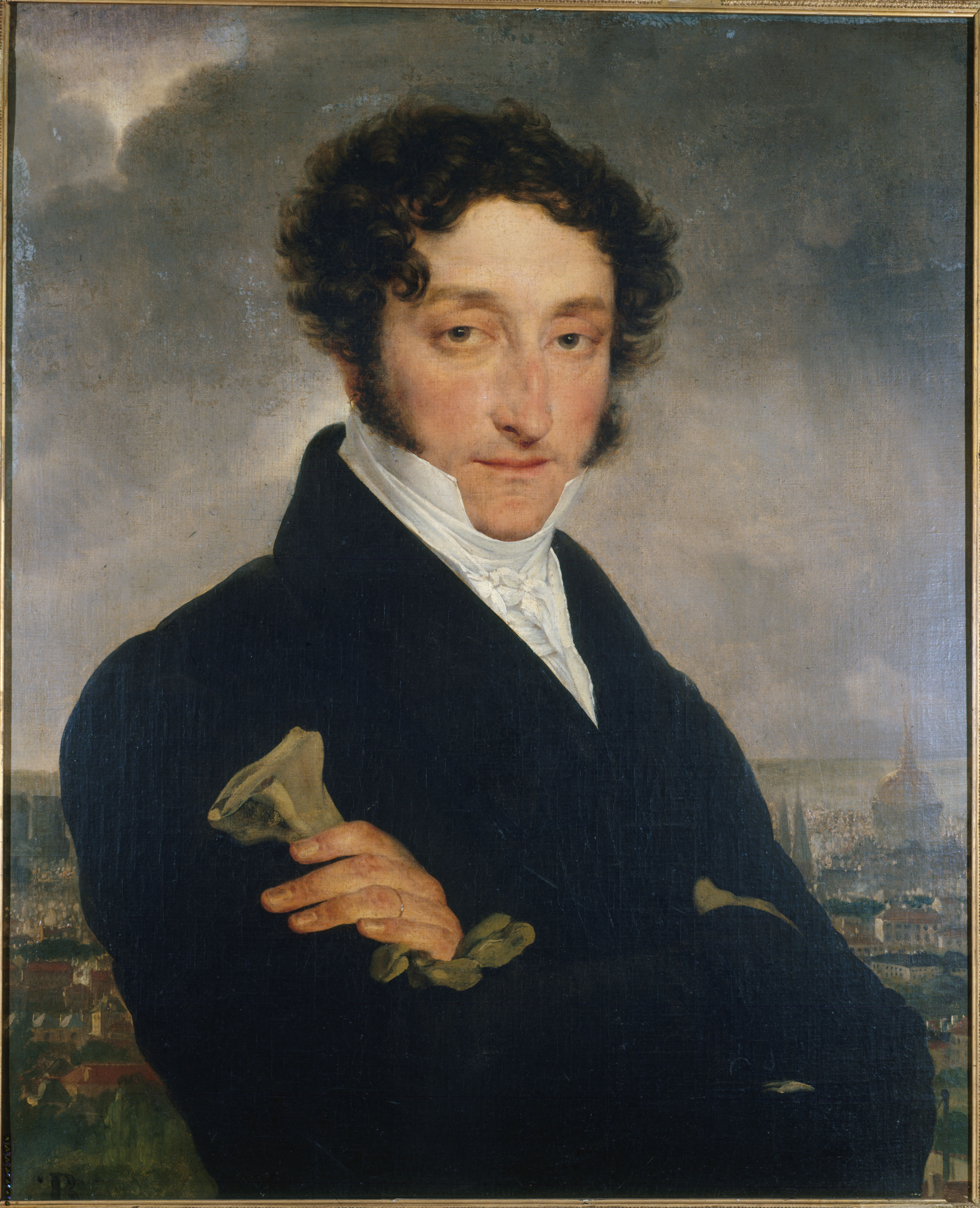 Anonyme, Portrait d'homme, autrefois identifié comme Charles Nodier (1780-1877), homme de lettre