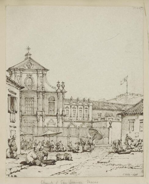 George Chinnery, The church of S. Domingos, Macau