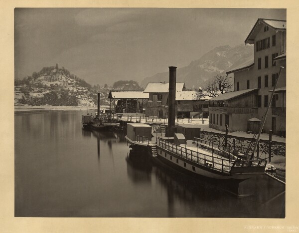 Adolphe Braun, Lake Steamers at Winter Mooring, Switzerland