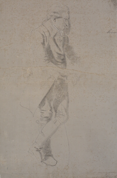 Nicolai Abildgaard, Stående herre med kostume fra ca. 1770. Struensee?