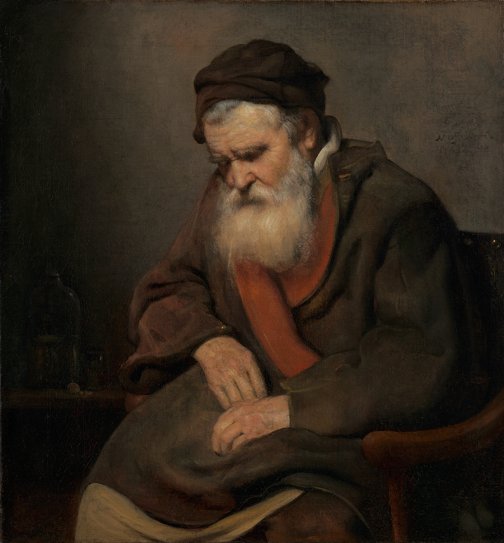 Abraham van Dijck, Slapende oude man