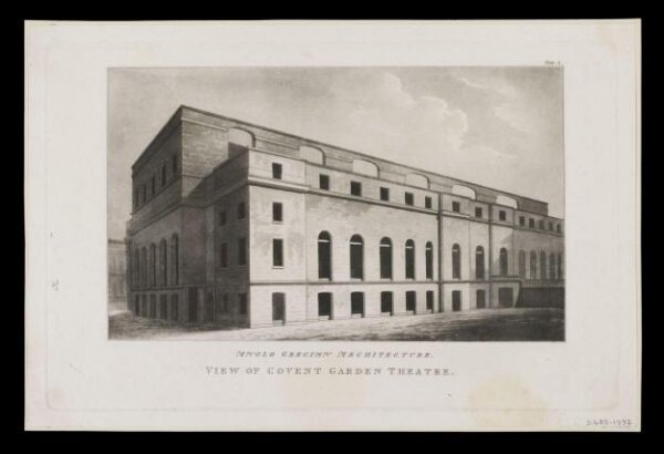 Unknown, Anglo Grecian Architecture. View of Covent Garden Theatre.