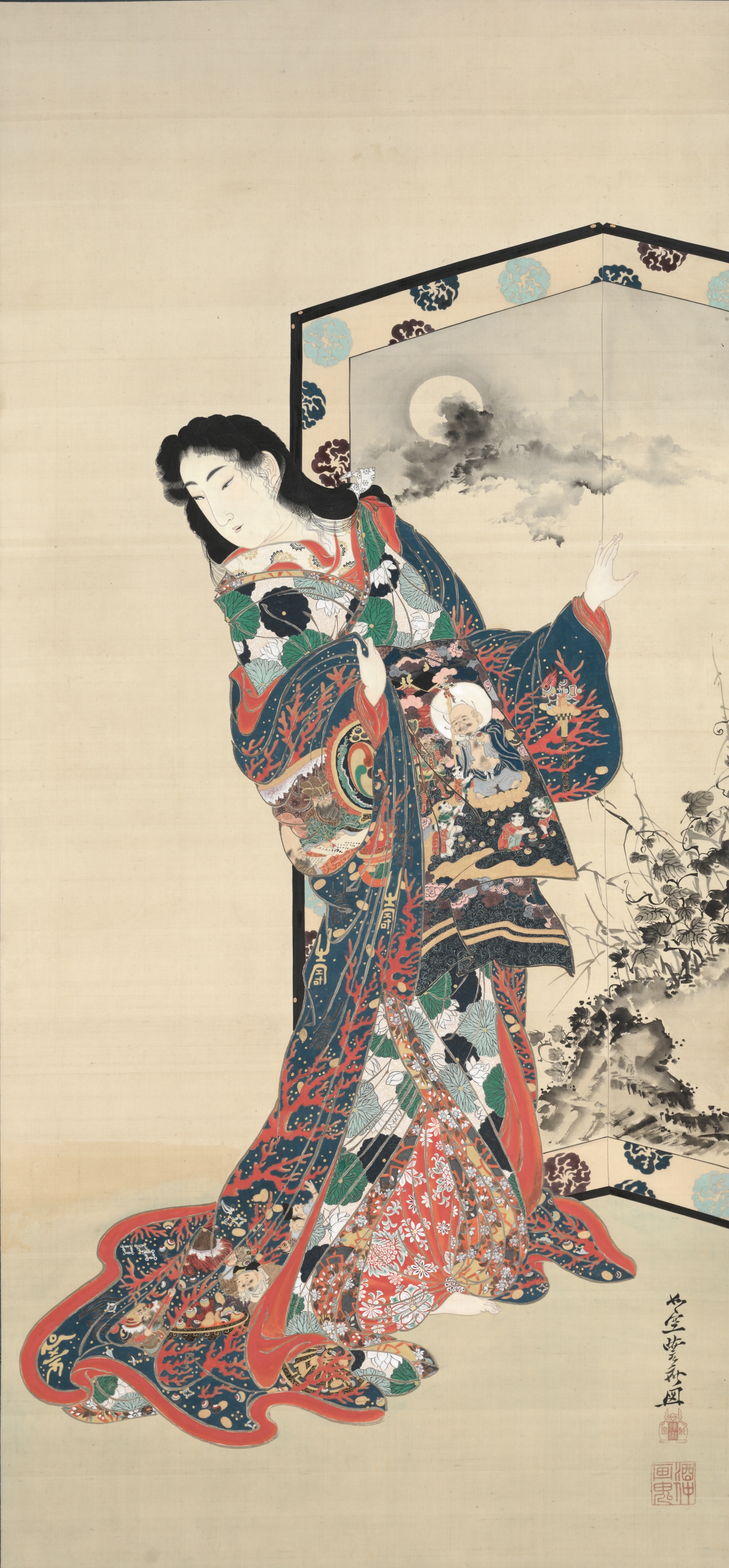 Kawanabe Kyōsai, Hell Courtesan