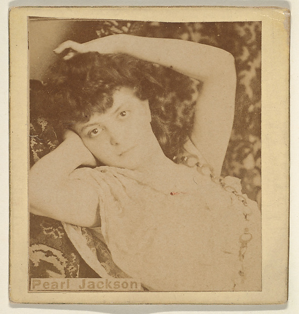 Kinney Brothers Tobacco Company, Pearl Jackson, from the Actresses series (N246), Type 2, issued by Kinney Brothers to promote Sporting Extra Cigarettes