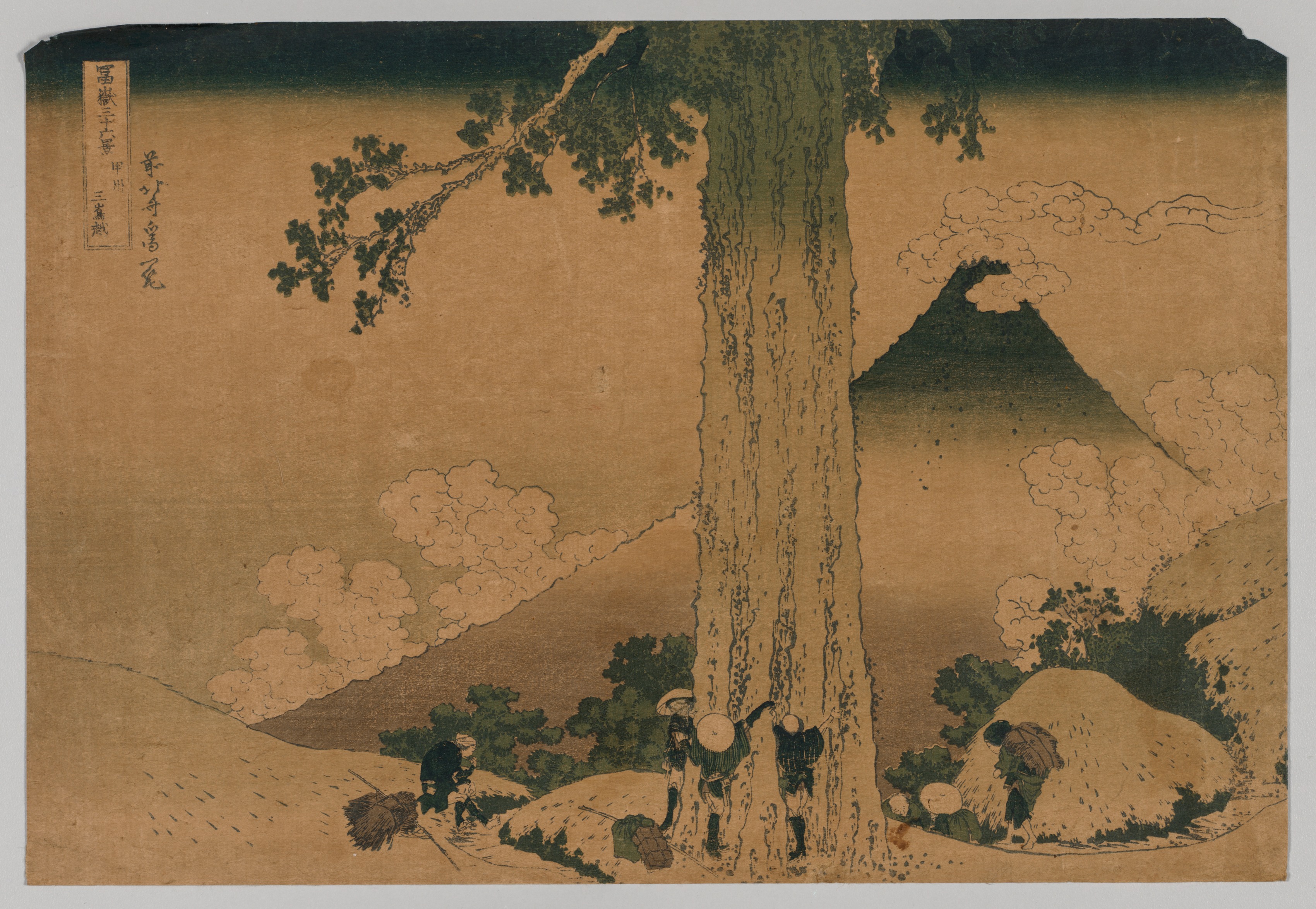 Katsushika Hokusai, Fuji from the Pass of Mishima, Koshu Province