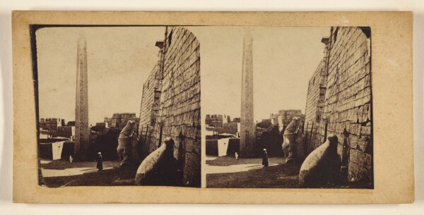 Francis Frith, [The Temple of Ludor. Thebes. The Obelisk.]