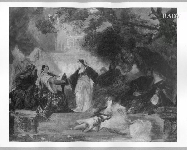 Hans Makart, Party with musicians in an Ital. garden