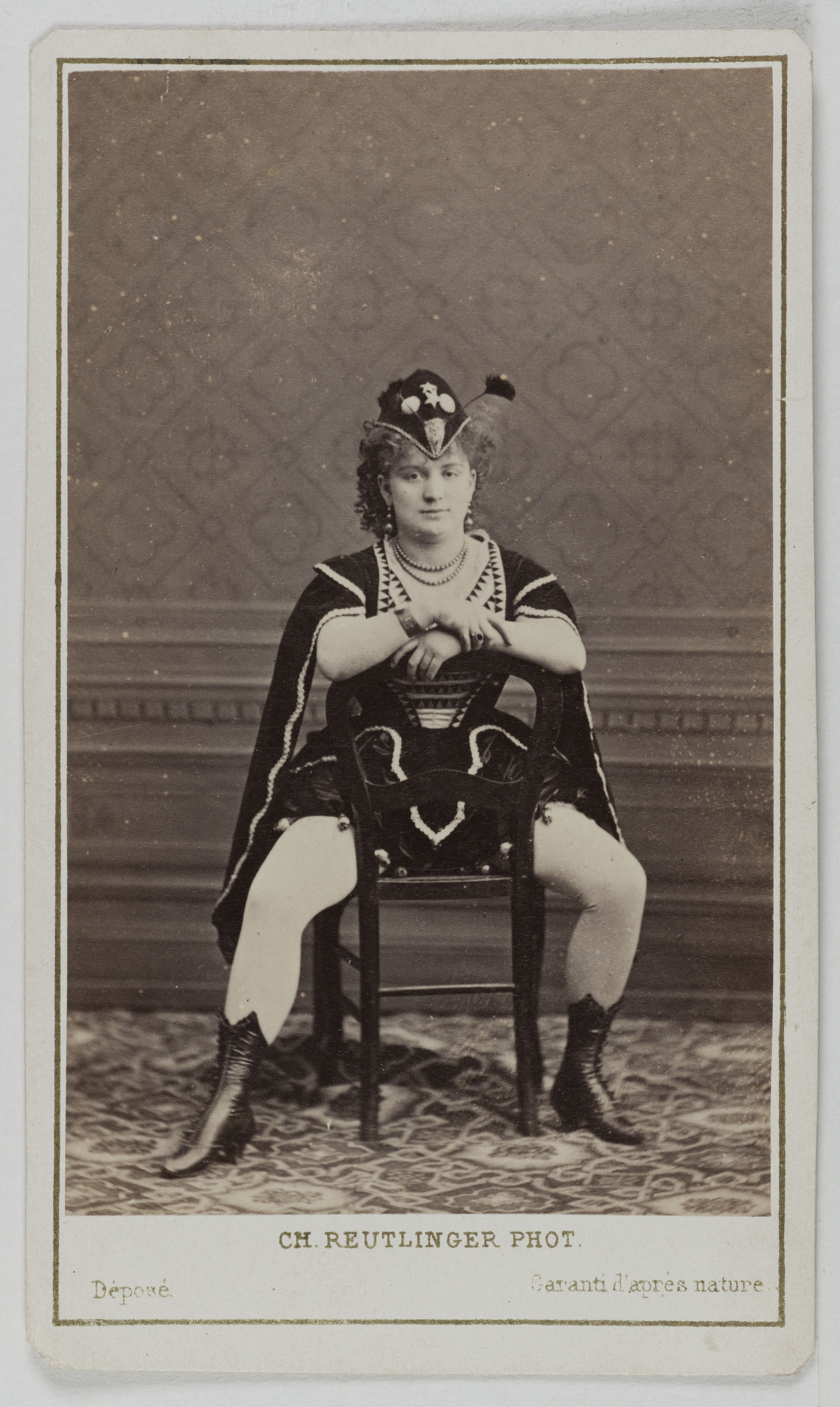 Charles Reutlinger, Portrait de Berthe Legrand (Adèle Blanchart dite, 1850-1910), (actrice)