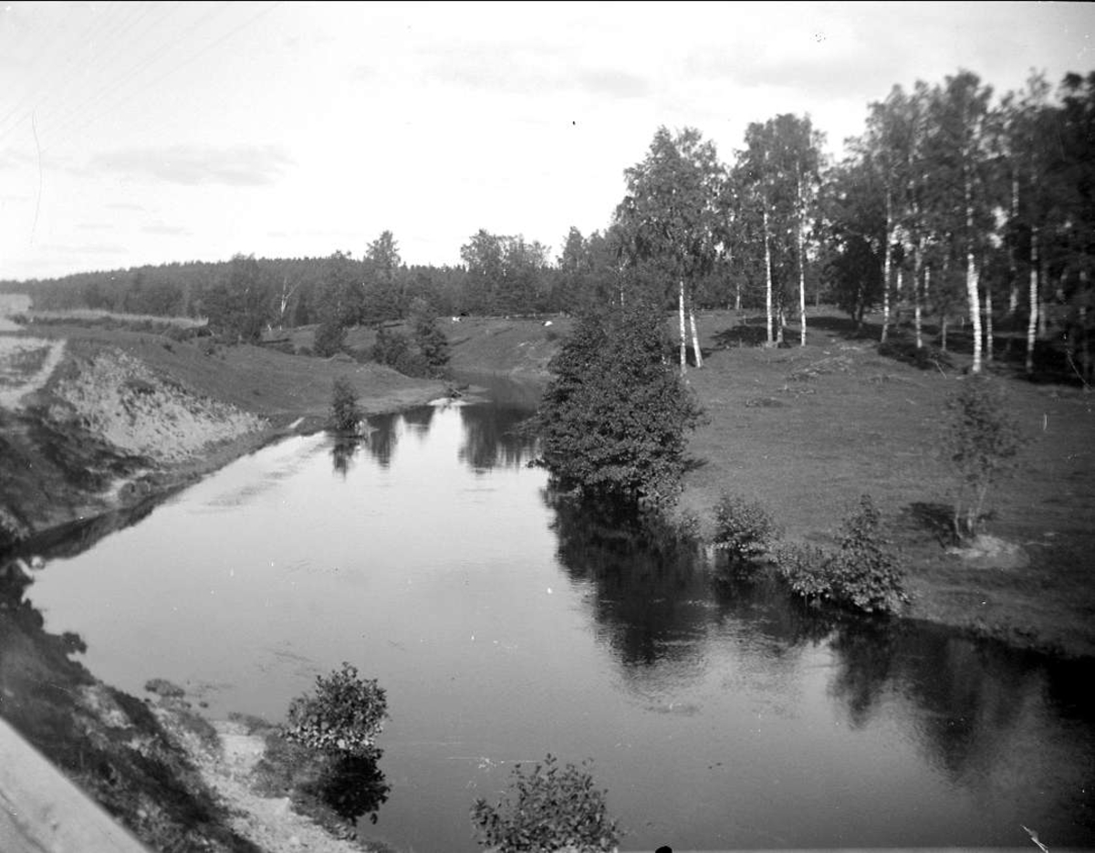 August Fredrik Schagerström, Björklingeån, Björklinge socken, Uppland september 1922
