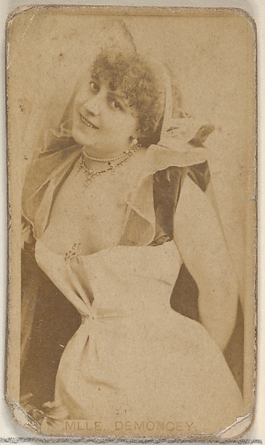 Allen & Ginter, Mlle. Demoncey, from the Actors and Actresses series (N45, Type 8) for Virginia Brights Cigarettes