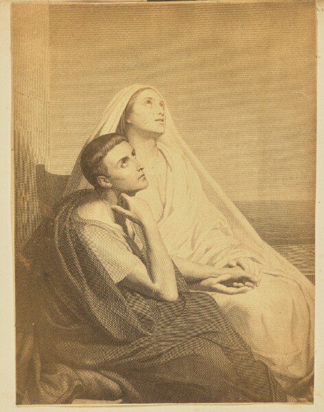 Unknown, [Man and woman gazing upwards]