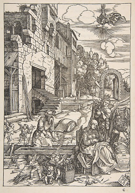 Albrecht Dürer, The Sojourn of The Holy Family in Egypt, from "The Life of the Virgin"