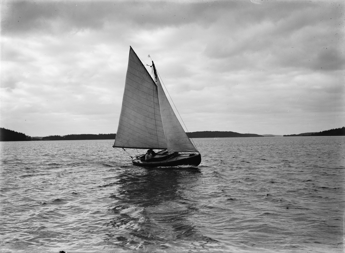 Paul Sandberg, Sailboat, likely on Ekoln, Uppland