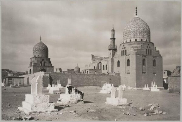 K.A.C. Creswell, View from east over the funerary khanqah of Mamluk Sultan al-Ashraf Barsbay, Cairo