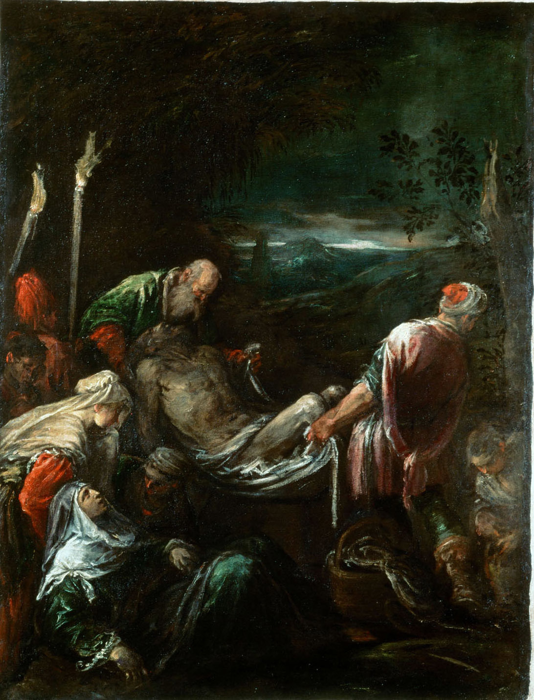 Leandro Bassano, Burial of Christ
