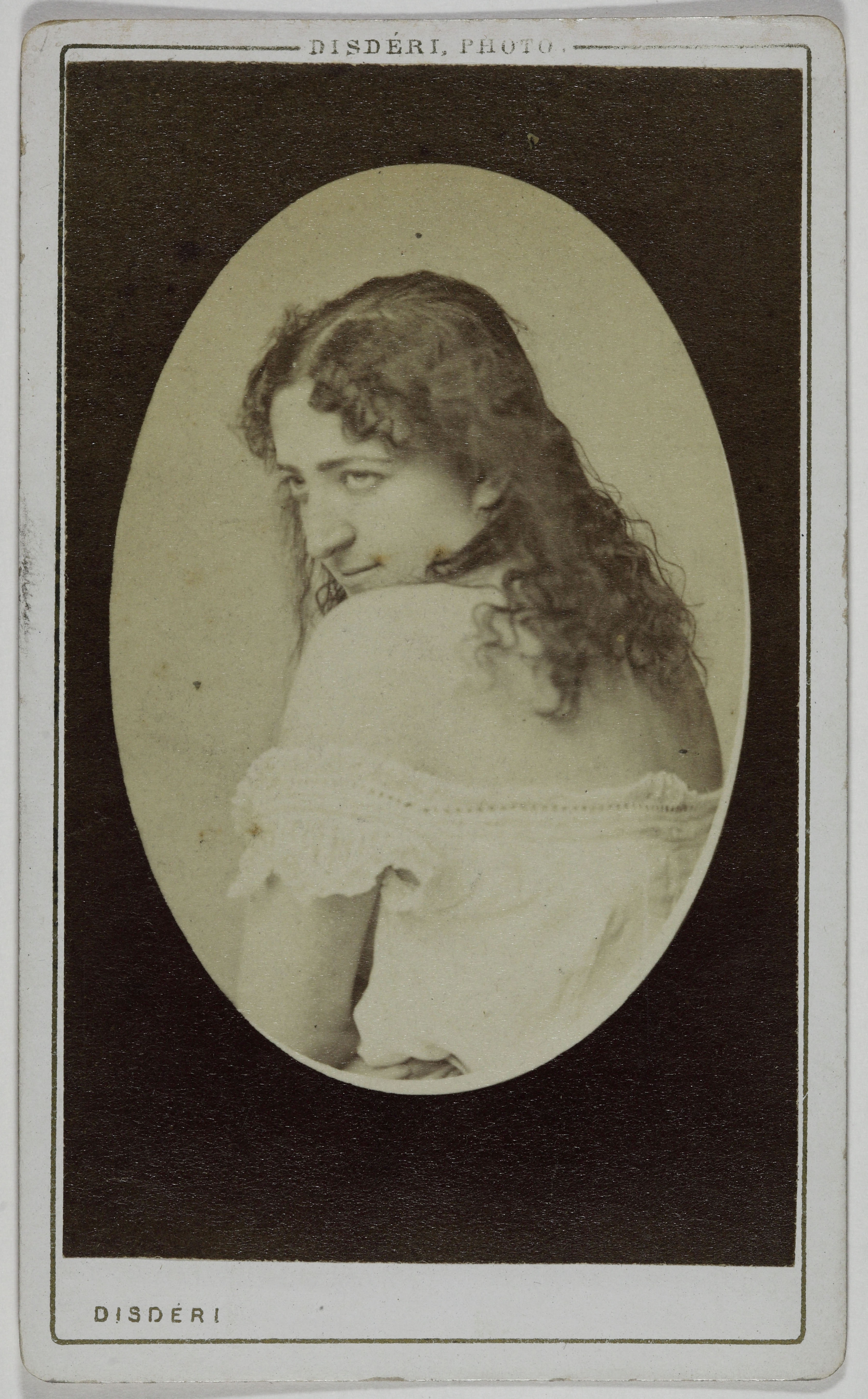 André-Adolphe-Eugène Disdéri, Portrait Mlle d'Alby, (actrice)