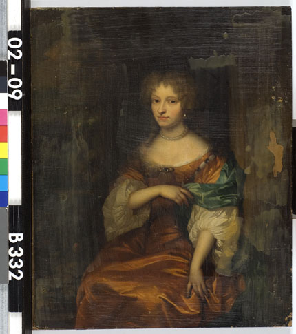 Caspar Netscher, Portrait of Johanna Hulft (1649-98), wife of Pieter Rendorp