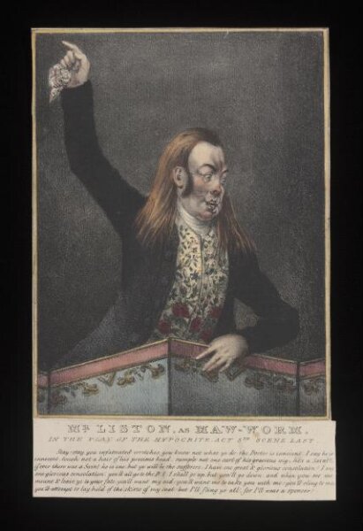 Unknown, Mr Liston as Maw-Worm in the Hypocrite