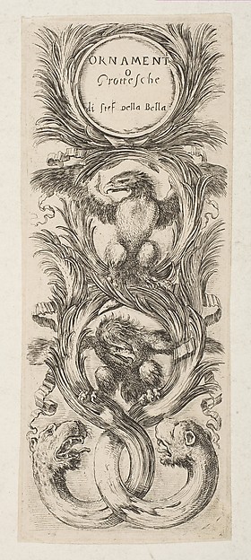 Stefano della Bella, Frontispiece: Ornamenti o Grottesche