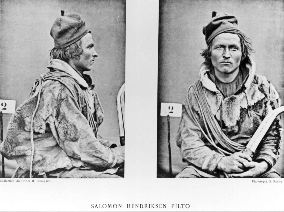 G. Roche, Roland Bonaparte sin samling. Portrett av Salomon Henriksson Pilto. Inngår i Bonapartes sameportretter som nr. 2. Bonaparte