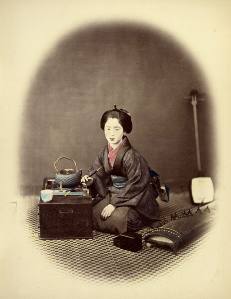 Felice Beato, Young Lady, with Pipe