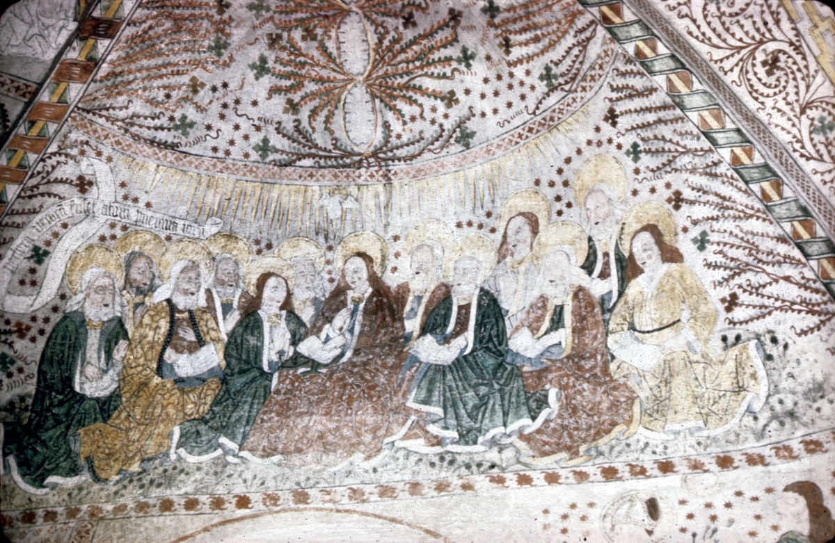 Okänd,, Kalkmålning i Edebo kyrka, Edebo socken, Uppland