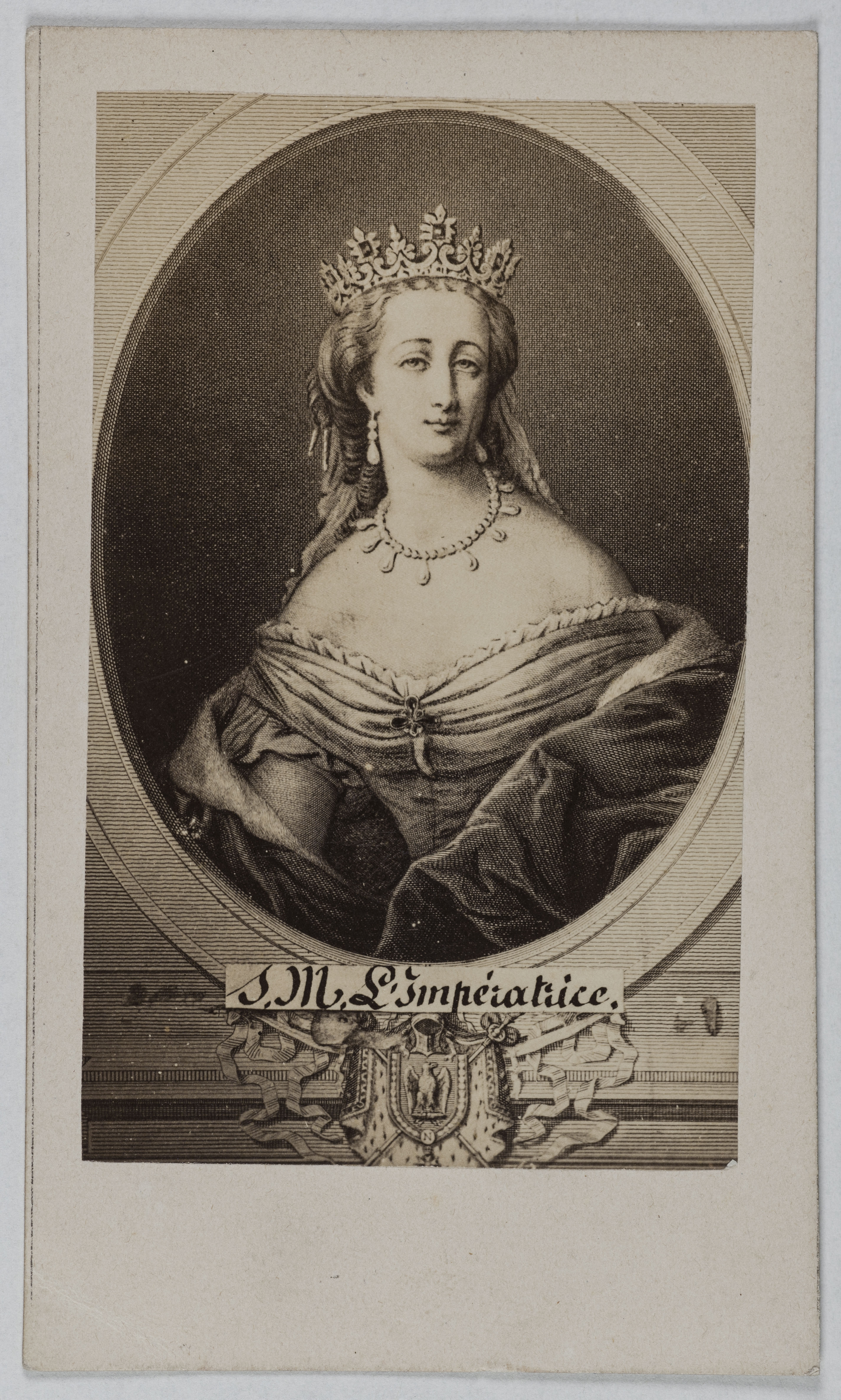 Anonyme, Portrait de l'impératrice Eugénie, (Eugénie de Montijo), (1826-1920)