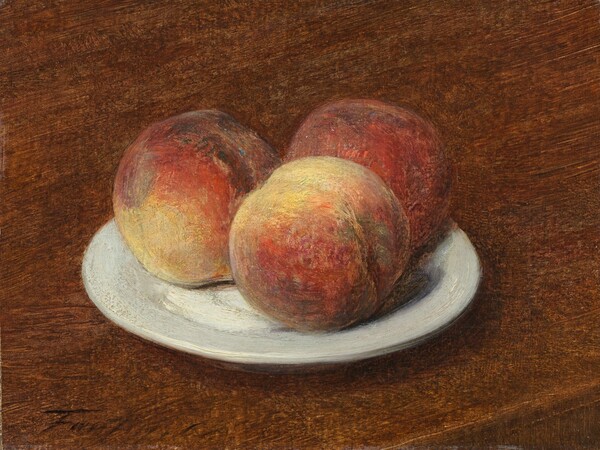 Henri Fantin-Latour, Three Peaches on a Plate