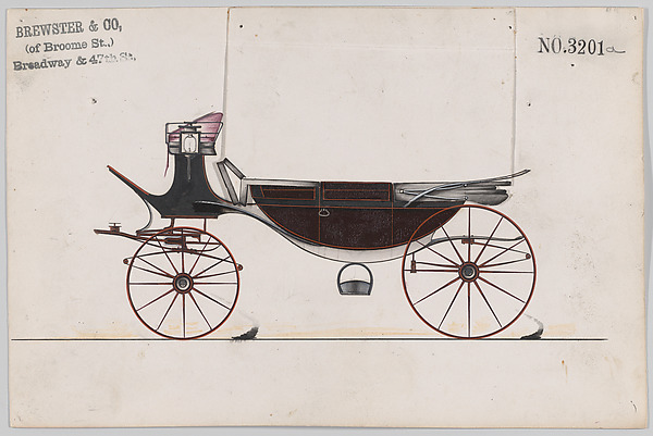 Brewster & Co., Design for Landau, No. 3201a