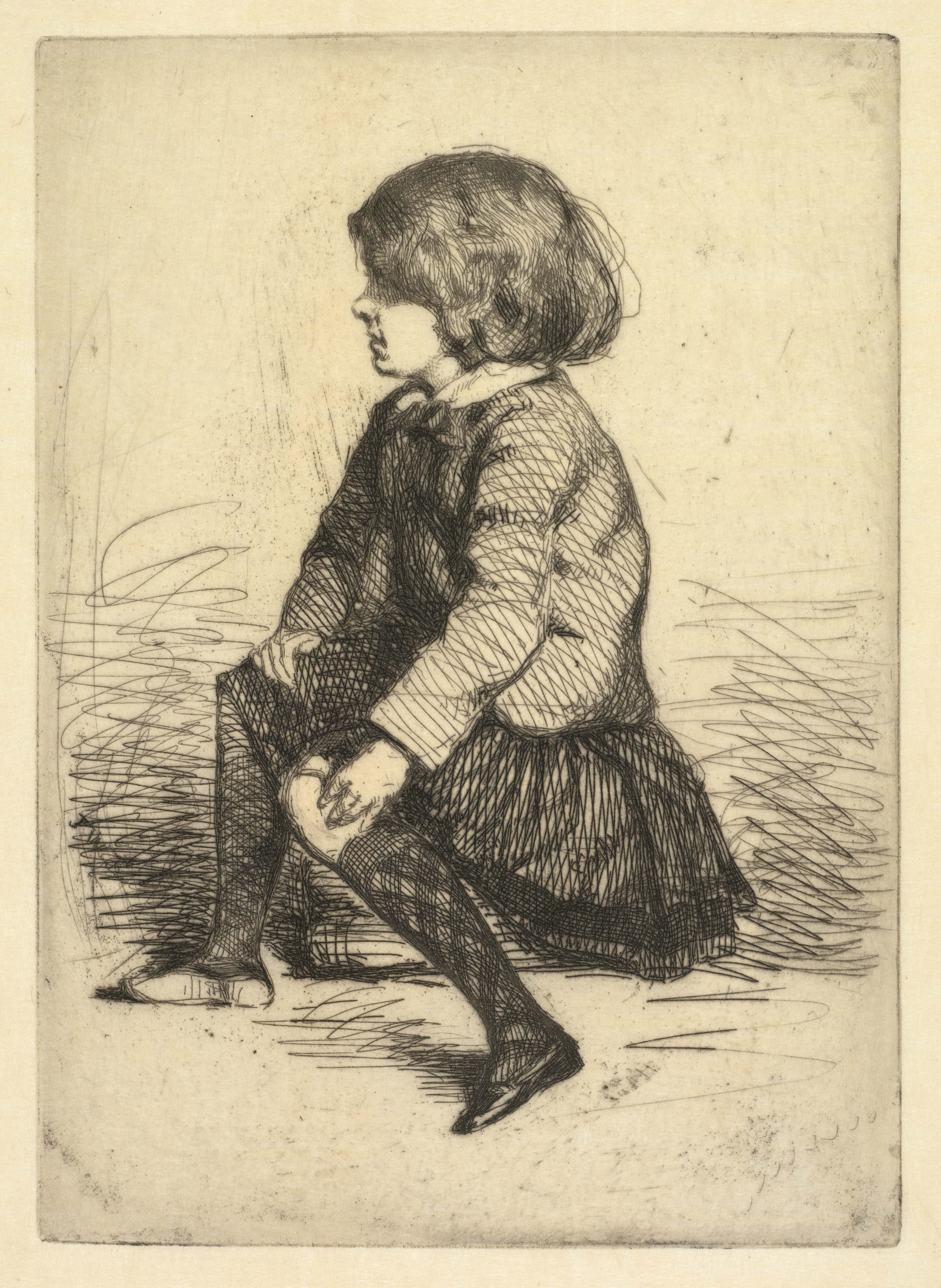 James McNeill Whistler, Seymour Haden Jr., Seated