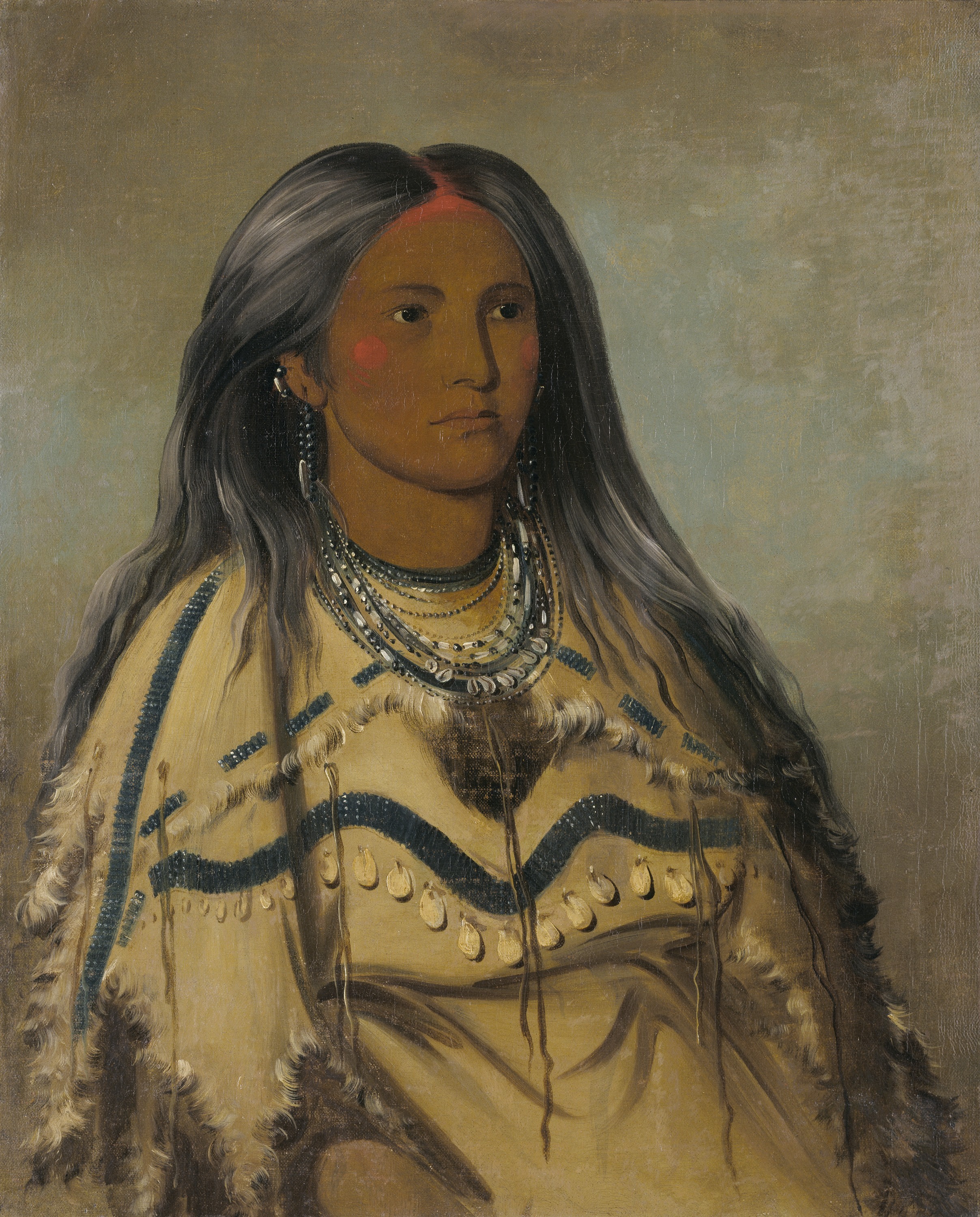 George Catlin, Sha-kó-ka, Mint, a Pretty Girl