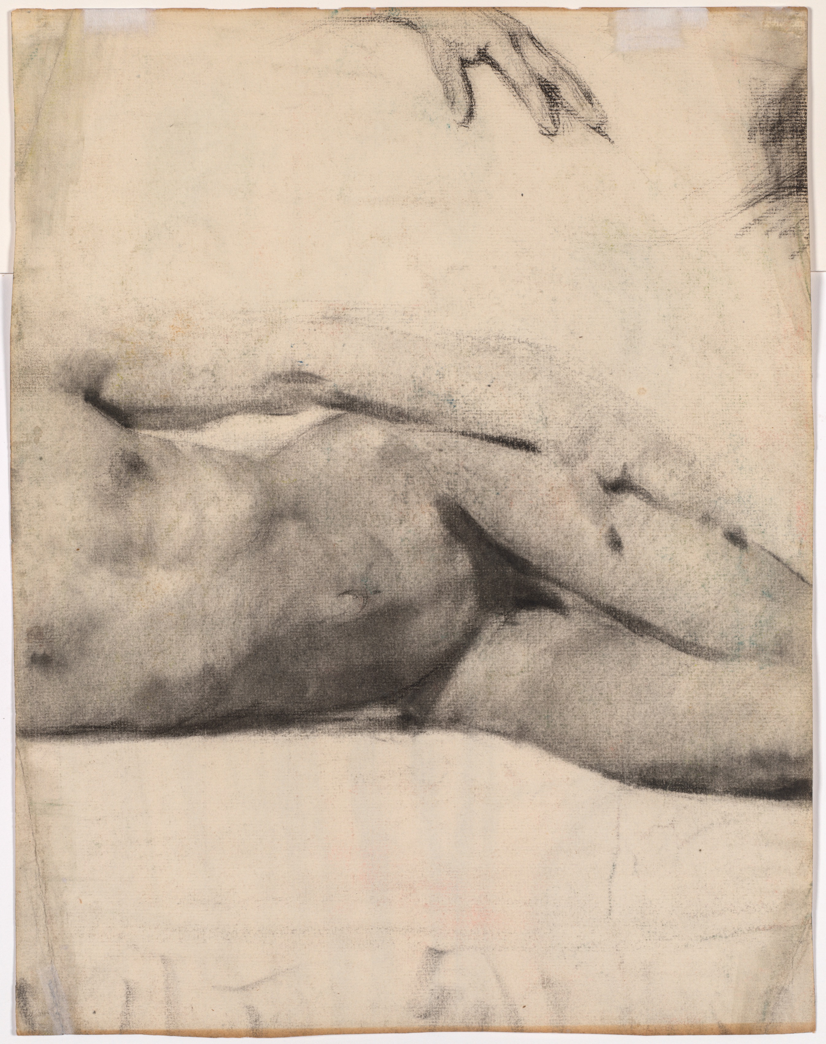 Édouard Vuillard, Reclining Male Nude (verso)