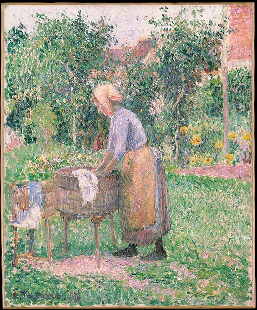 Camille Pissarro, A Washerwoman at Eragny