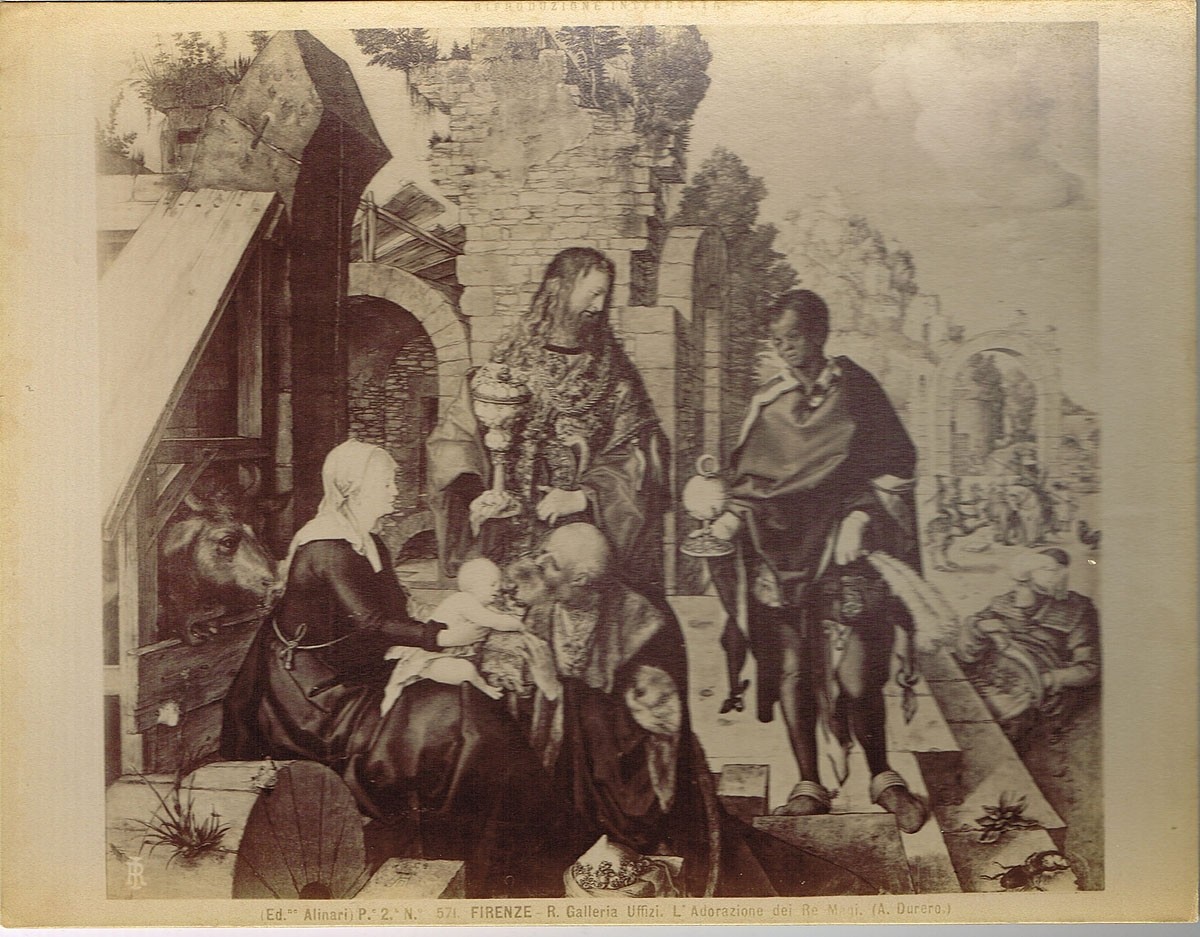 Fratelli Alinari, Albrecht Dürer: Die Anbetung der Könige, Galleria degli Uffizi, Florenz