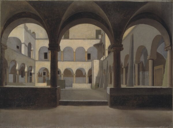 Christoffer Wilhelm Eckersberg, Klostergården i S. Maria in Aracoeli