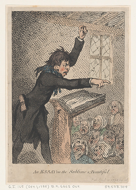 Thomas Rowlandson, An Essay on the Sublime & Beautiful