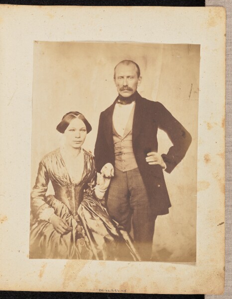 Jakob Höflinger, [Portrait of a man and woman holding hands]