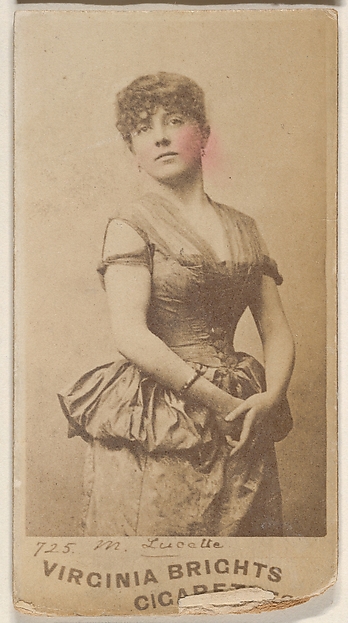 Allen & Ginter, Card 725, M. Lucette, from the Actors and Actresses series (N45, Type 1) for Virginia Brights Cigarettes