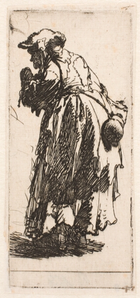 Rembrandt van Rijn, En gammel tiggerske