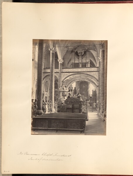 Francis Frith, The Franciscan Chapel, Innsbruck, Tomb of Maximilian