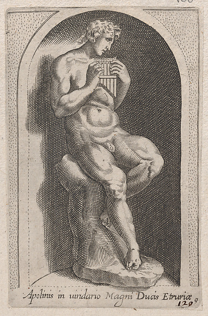 Anonymous, Apolinis (Apolinis in uiridario Magni Ducis Etruriae), from "Speculum Romanae Magnificentiae"