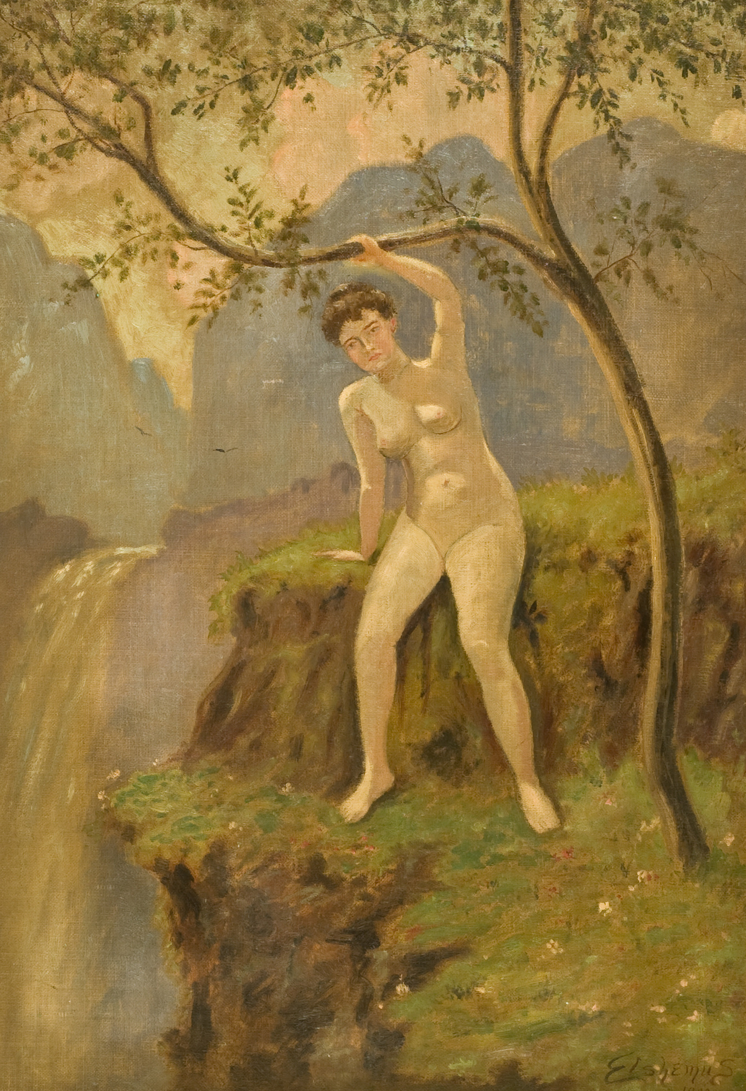 Louis Eilshemius, Nude in Landscape