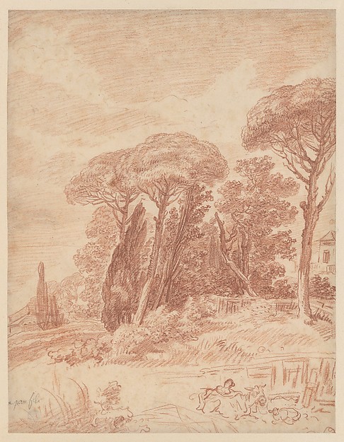 Hubert Robert, Gardens of the Villa Pamphili, Rome