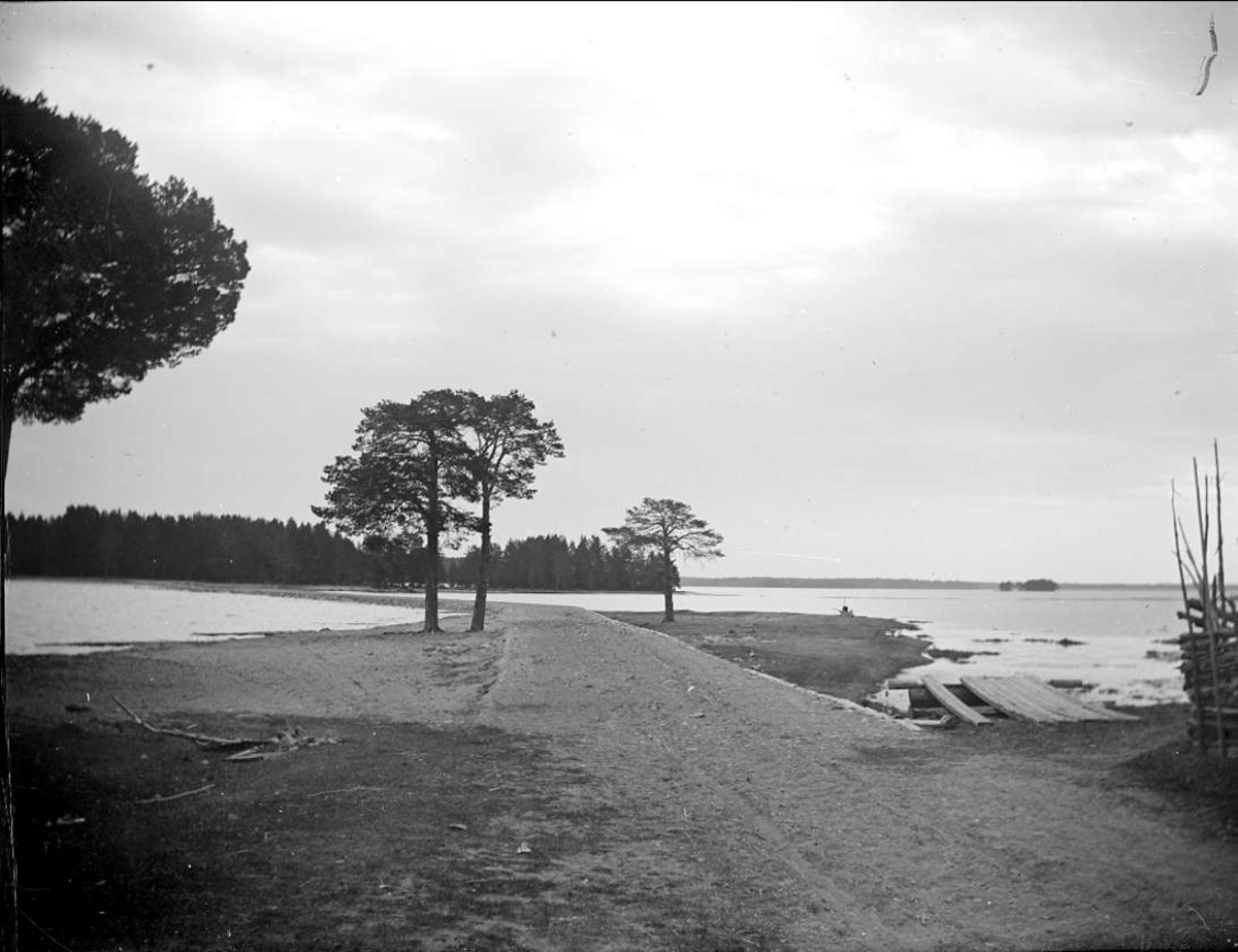 August Fredrik Schagerström, Landskapsvy med Dalälven, Hedesunda, Gästrikland i maj 1915