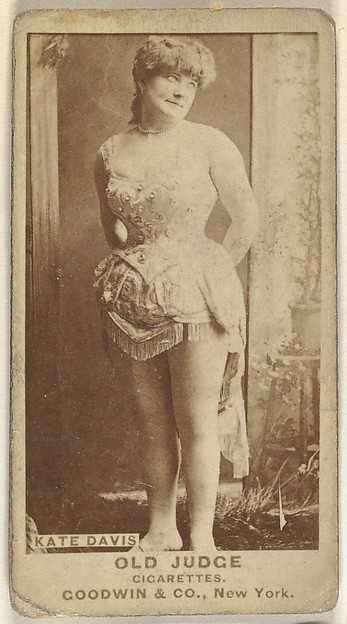 Goodwin & Company, Kate Davis, from the Actors and Actresses series (N171) for Old Judge Cigarettes